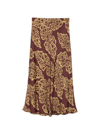OTTODAME PRINT MIDI SKIRT