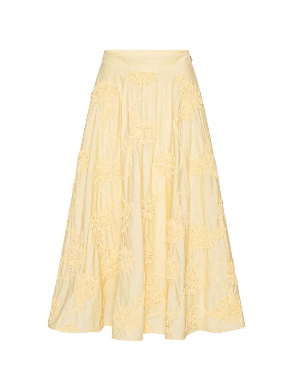 ROTATE FLOWER MAXI SKIRT
