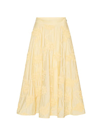 ROTATE FLOWER MAXI SKIRT