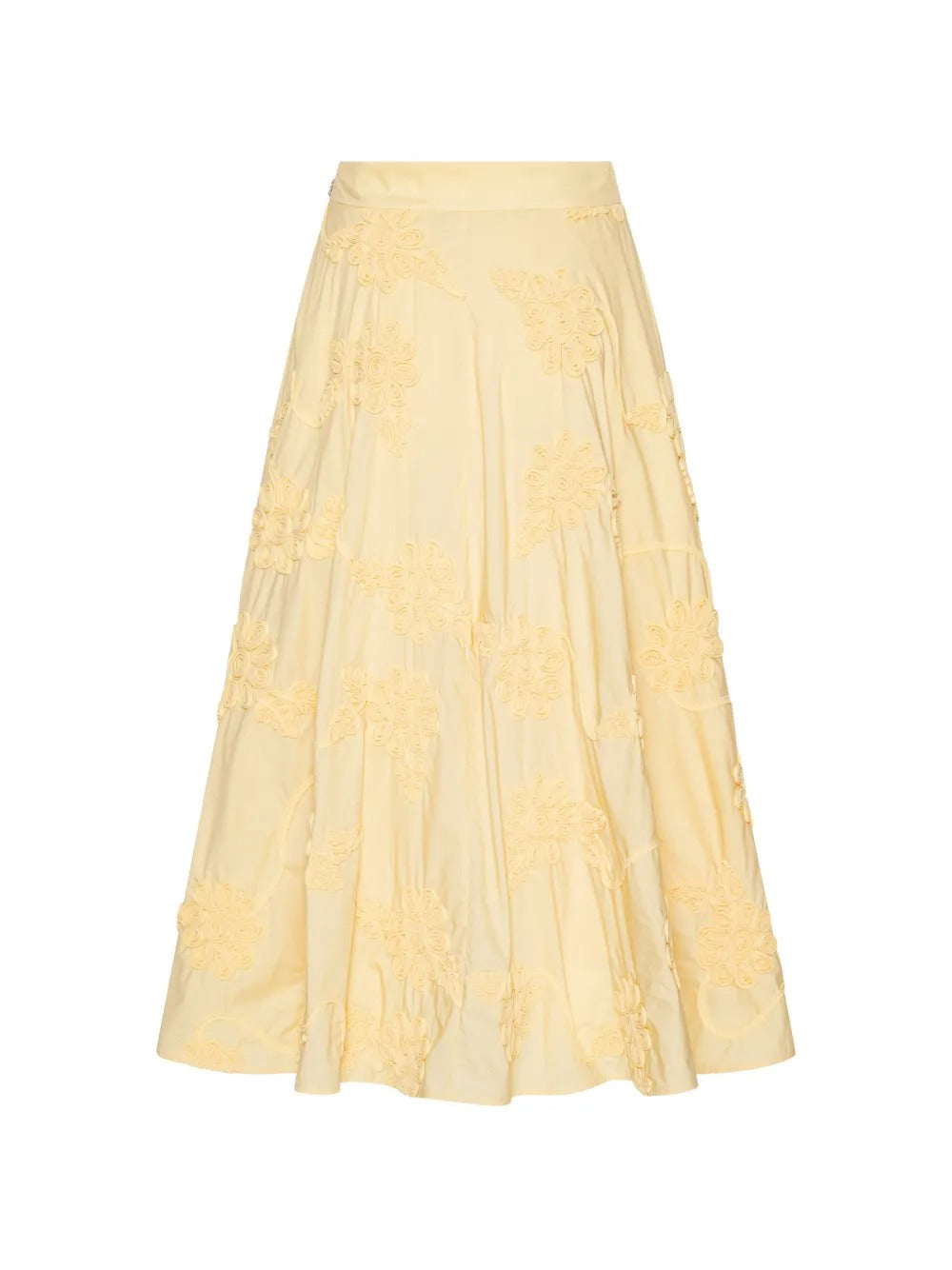 ROTATE FLOWER MAXI SKIRT