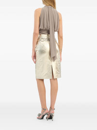 ROTATE CHIFFON RUCHED TOP