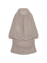 ROTATE CHIFFON RUCHED TOP