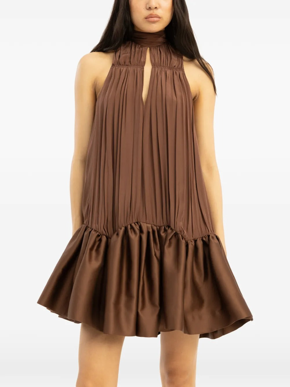 ROTATE GATHERED MINI DRESS