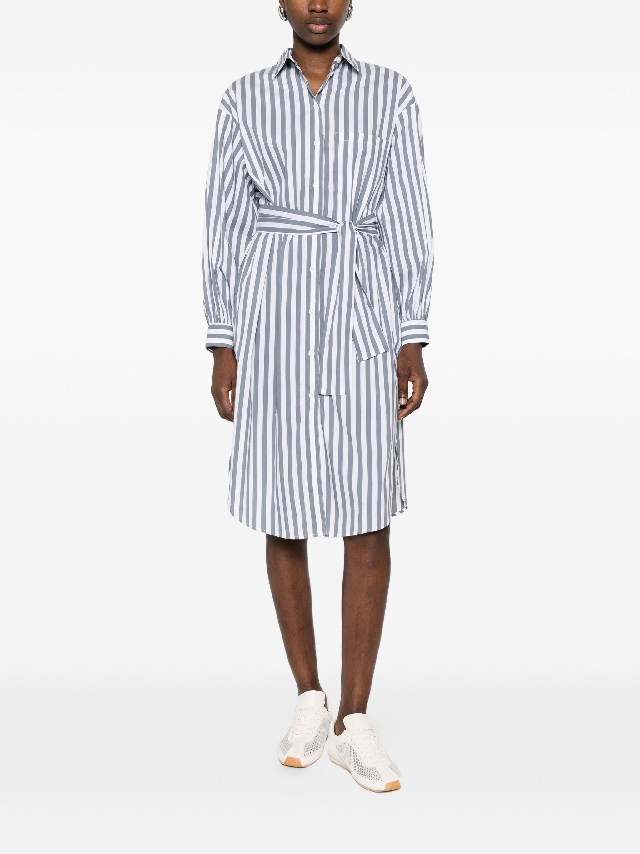 CALIBAN STRIPED SHIRT DRESS