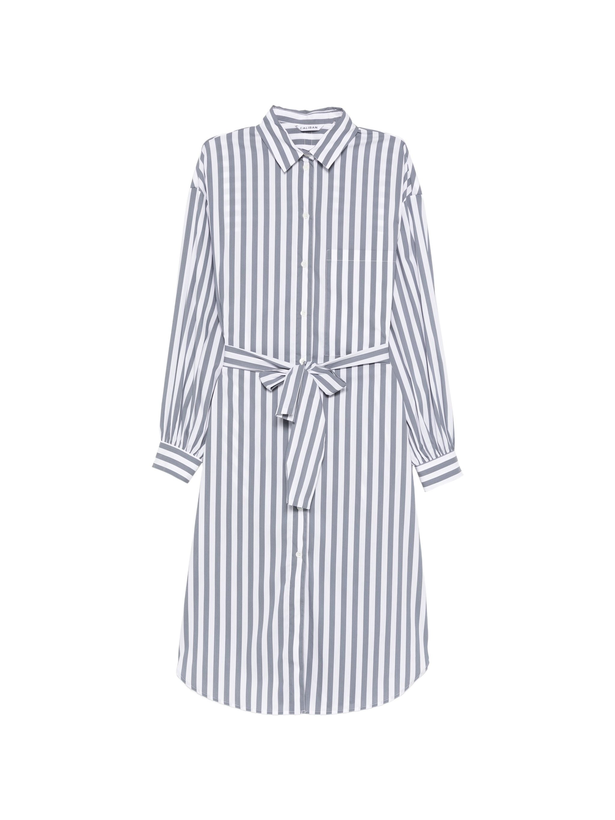 CALIBAN STRIPED SHIRT DRESS
