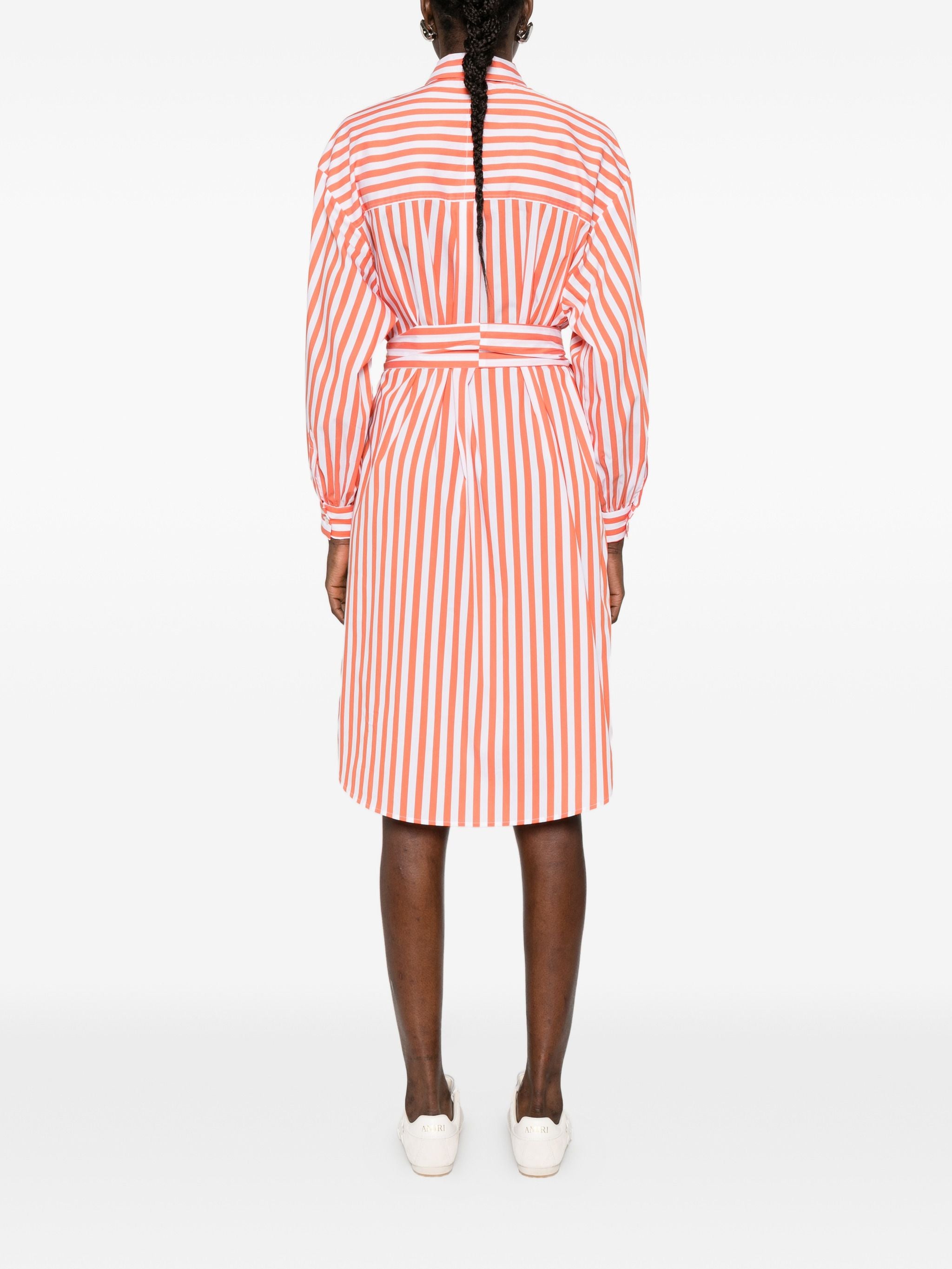 CALIBAN STRIPED SHIRT DRESS