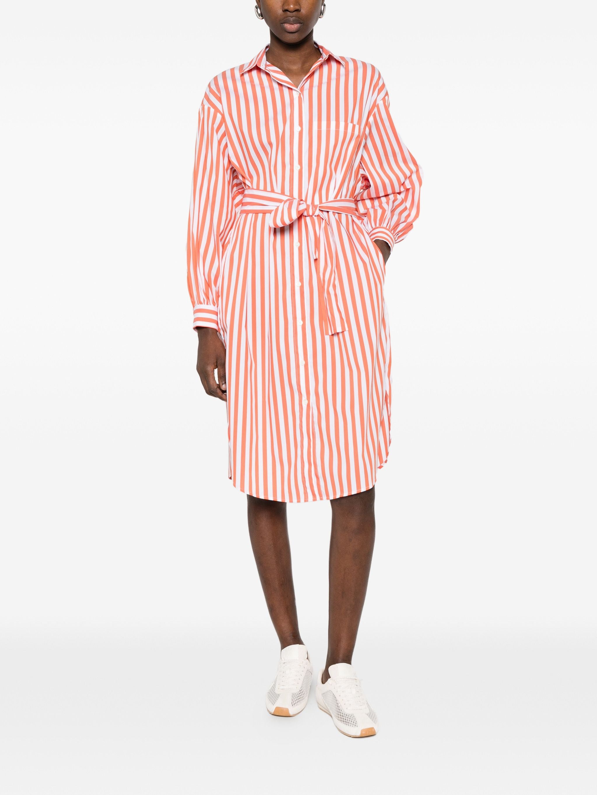 CALIBAN STRIPED SHIRT DRESS