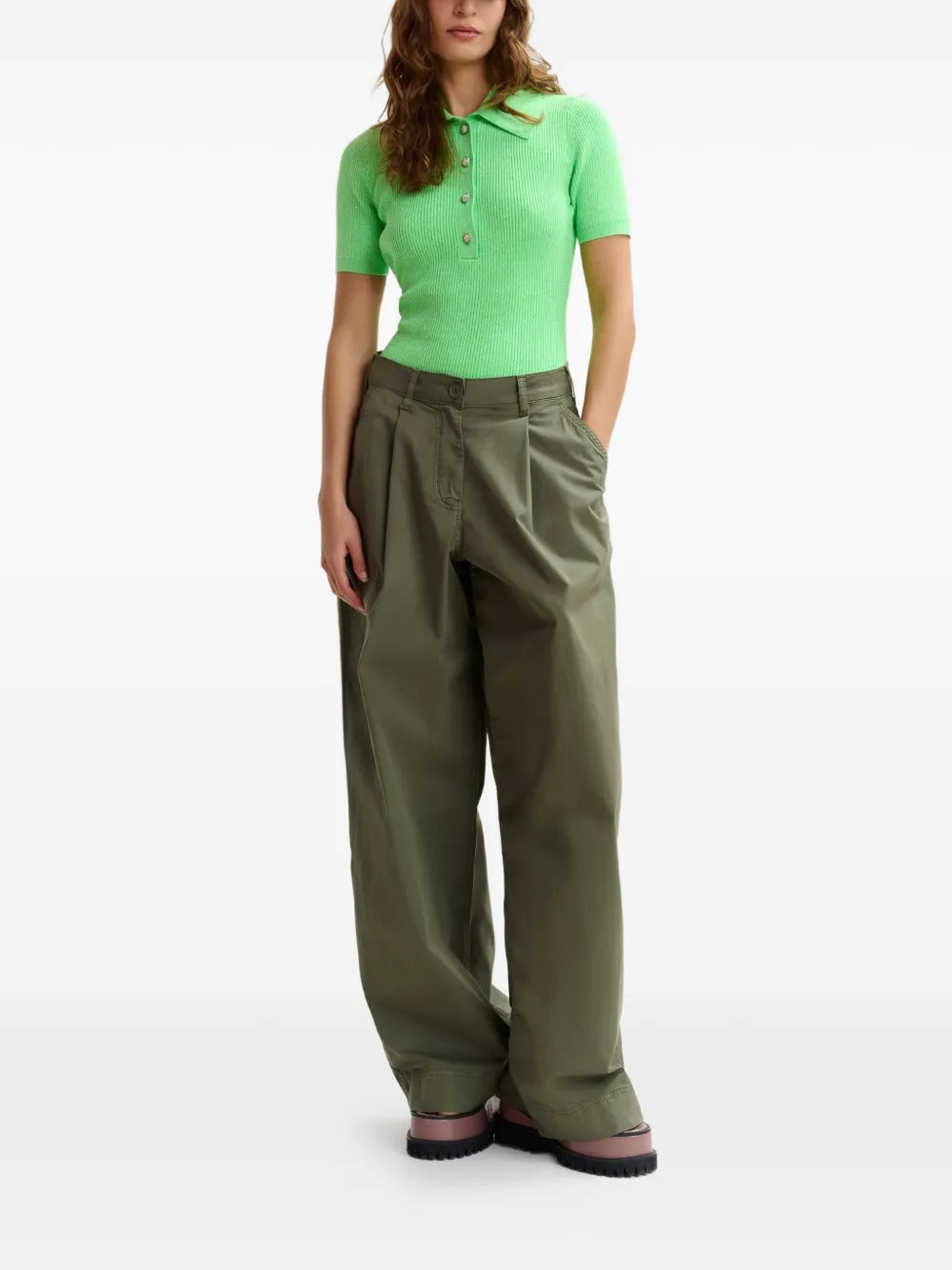 ESSENTIEL ANTWERP JABRIC JEWEL BUTTON POLO