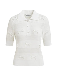 ESSENTIEL ANTWERP JARTS KNIT POLO WITH KNOTS