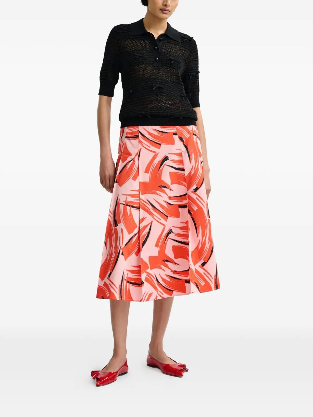 ESSENTIEL ANTWERP JARTS KNIT POLO WITH KNOTS