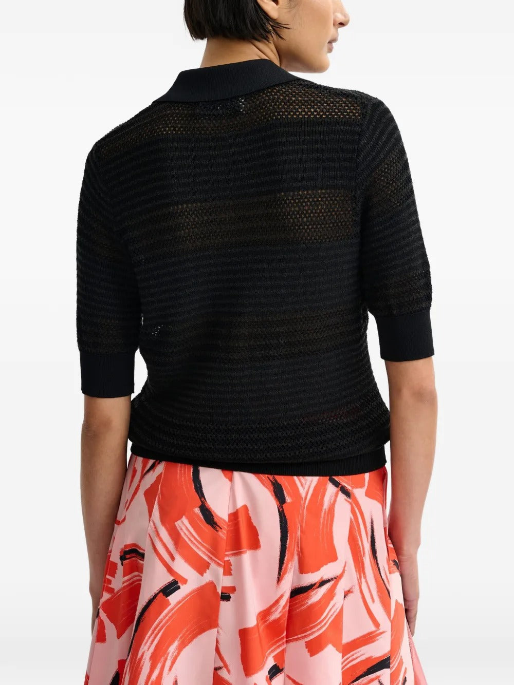 ESSENTIEL ANTWERP JARTS KNIT POLO WITH KNOTS