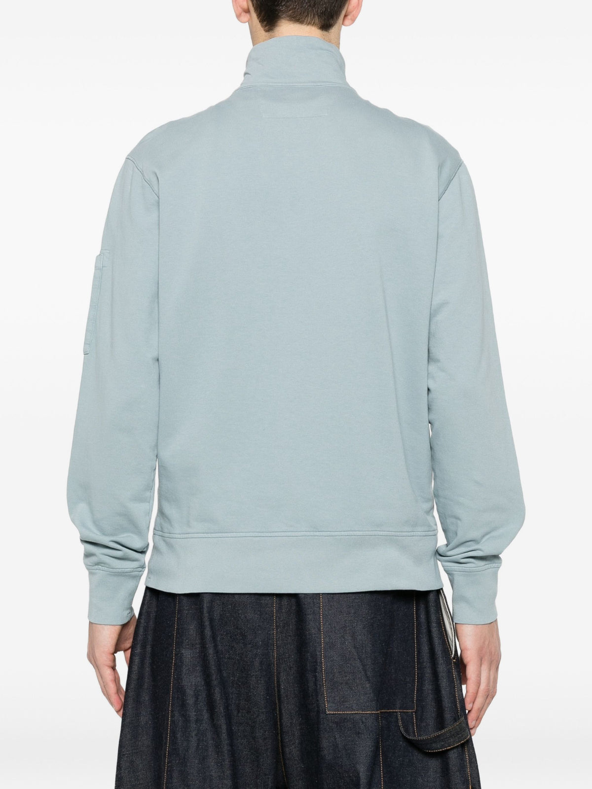 C.P. COMPANY HALF ZIP LENS SWEAT