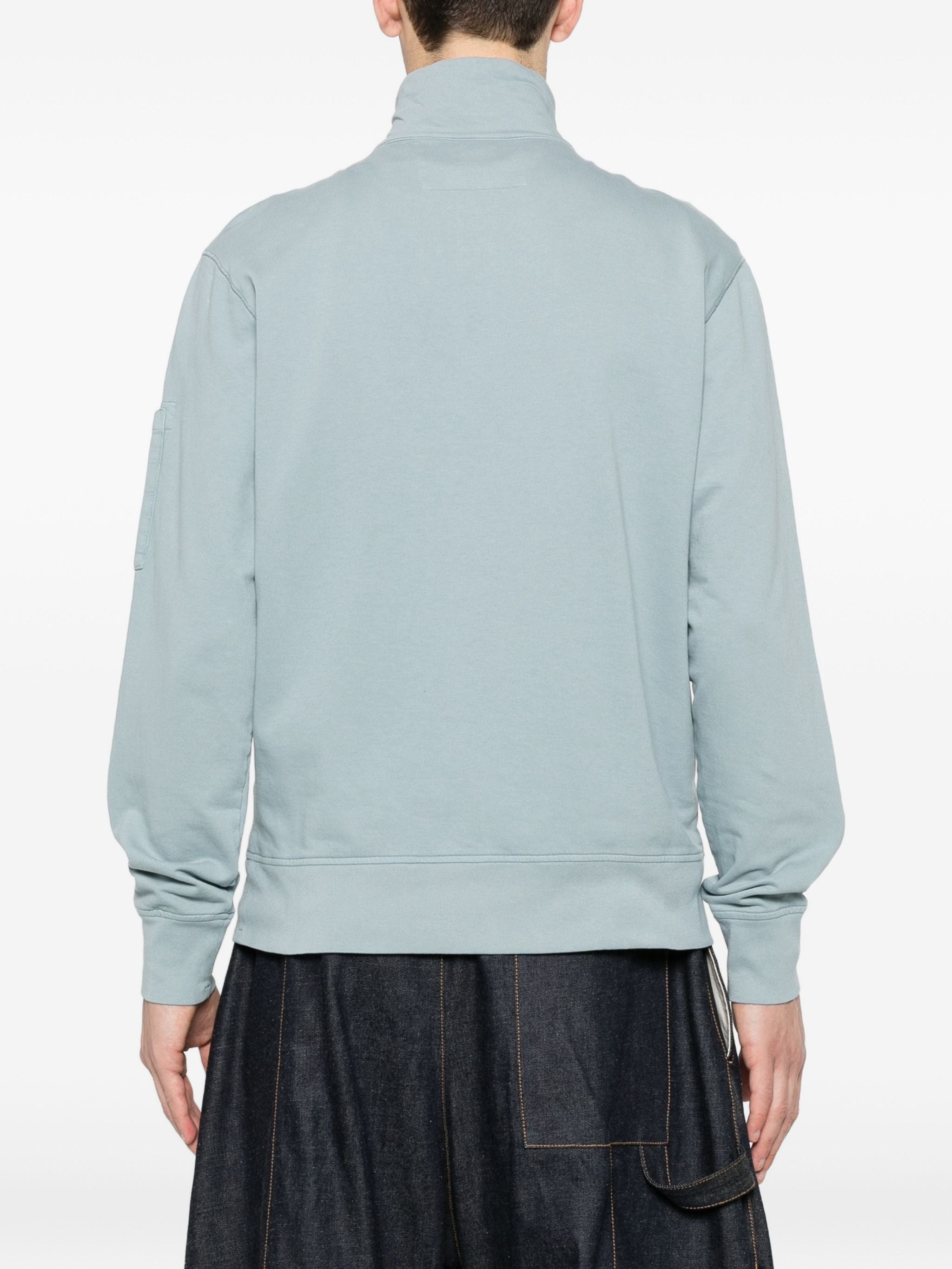 C.P. COMPANY HALF ZIP LENS SWEAT