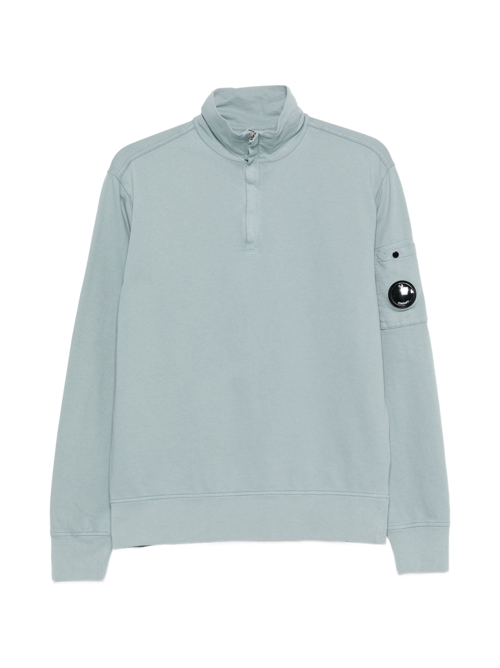 C.P. COMPANY HALF ZIP LENS SWEAT
