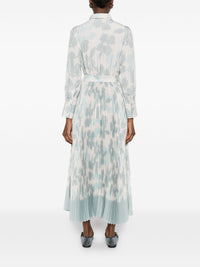 ROSSO 35 PRINT PLEATED DRESS