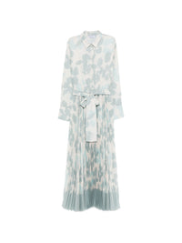 ROSSO 35 PRINT PLEATED DRESS