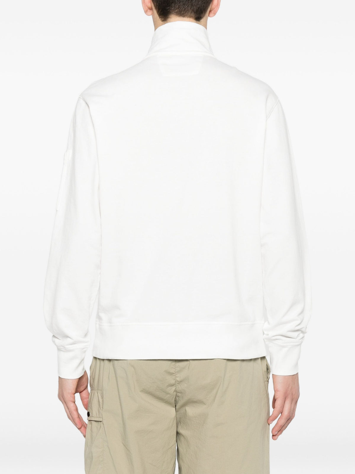 C.P. COMPANY HALF ZIP LENS SWEAT