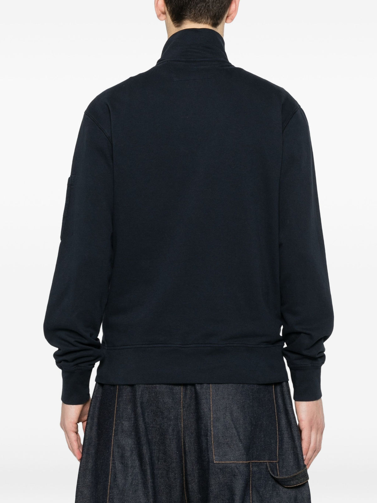 C.P. COMPANY HALF ZIP LENS SWEAT