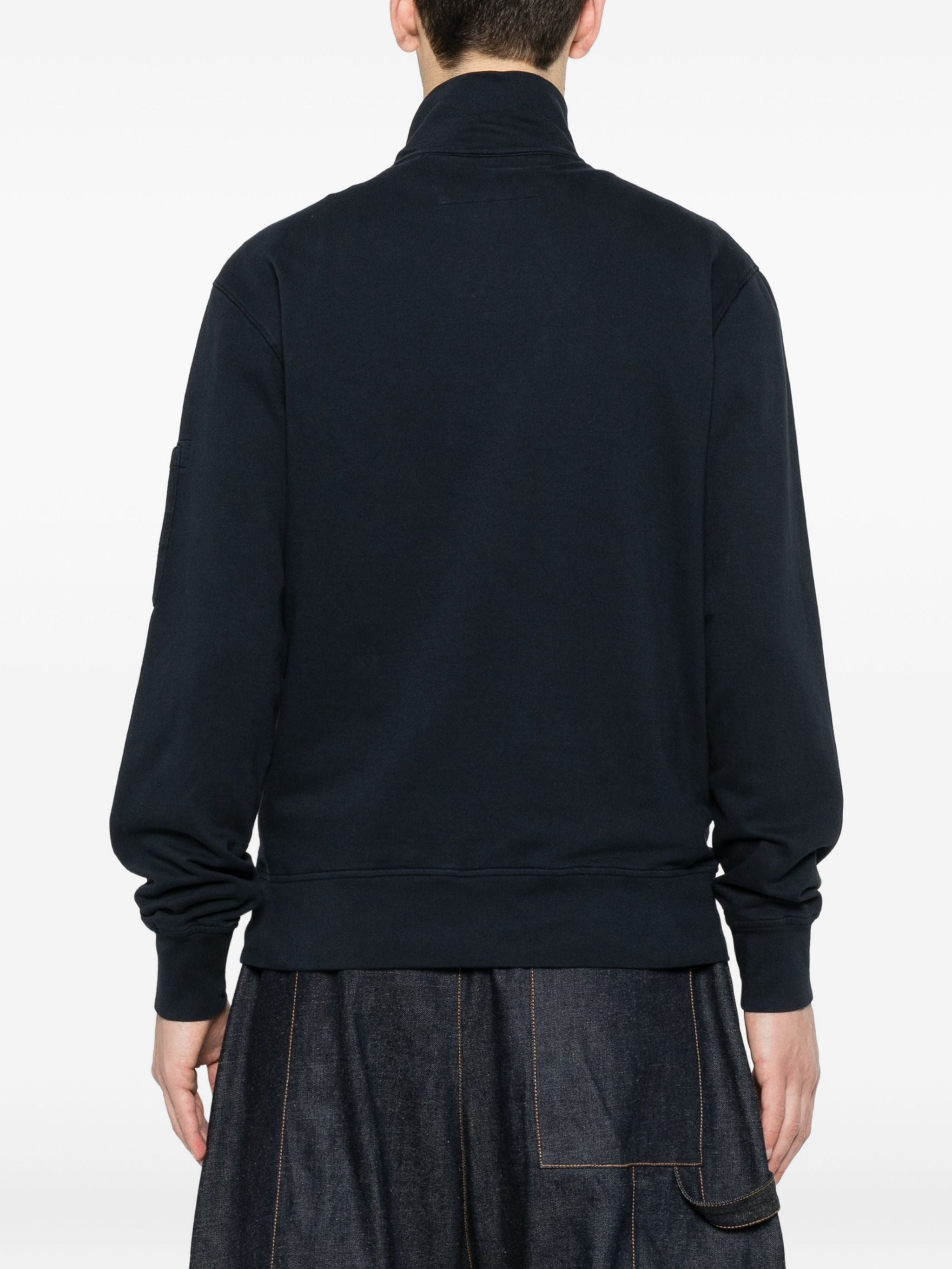 C.P. COMPANY HALF ZIP LENS SWEAT