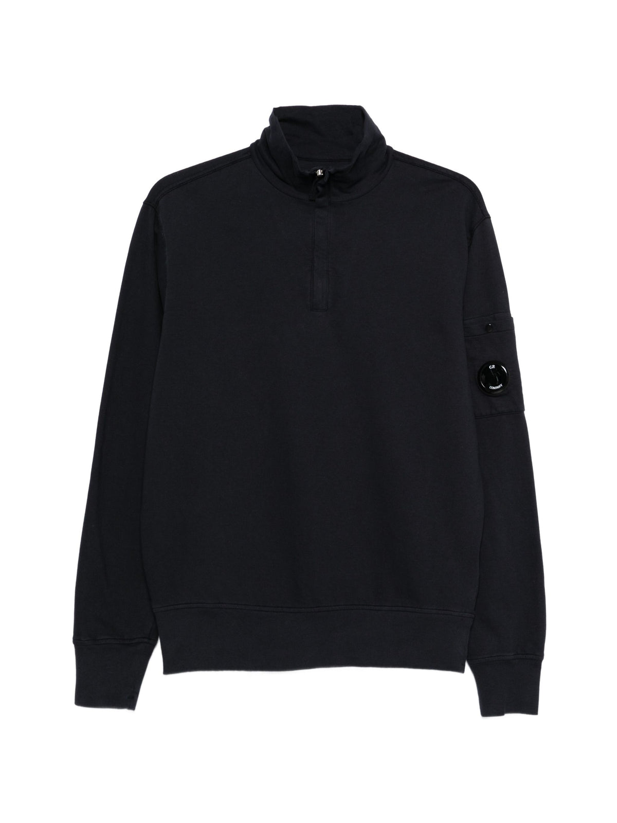 C.P. COMPANY HALF ZIP LENS SWEAT