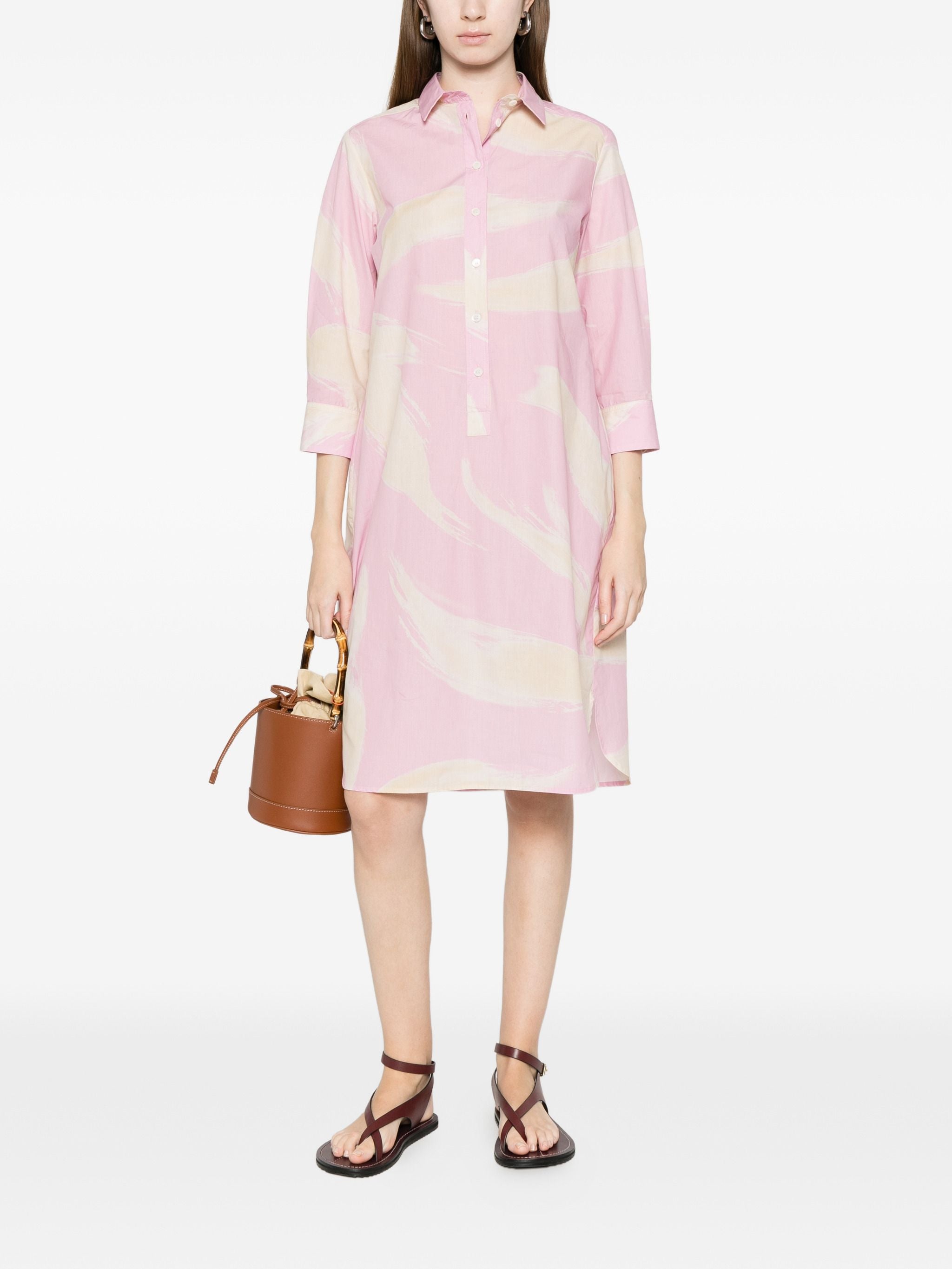 ROSSO 35 PRINTED SHIRT DRESS