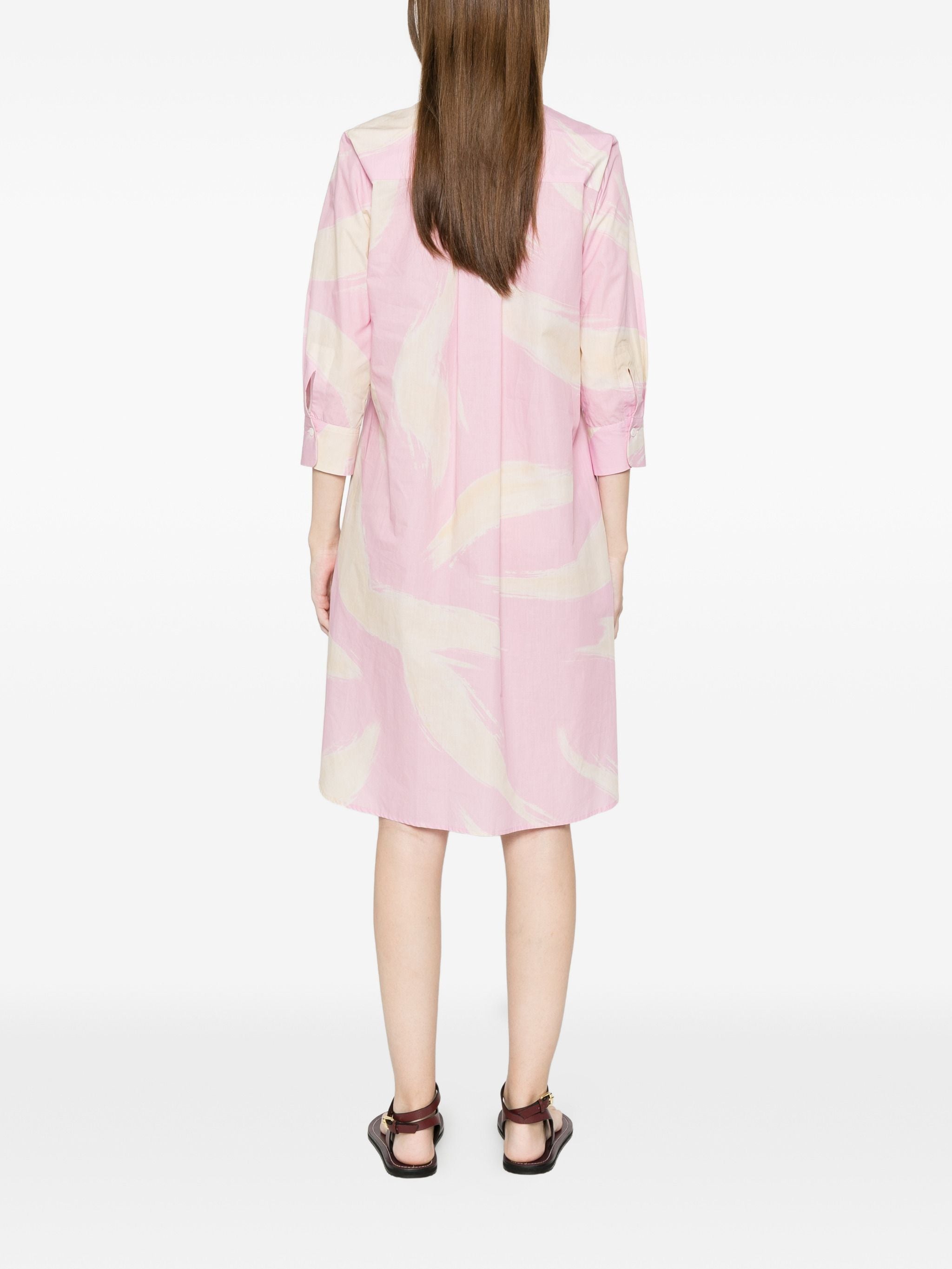 ROSSO 35 PRINTED SHIRT DRESS