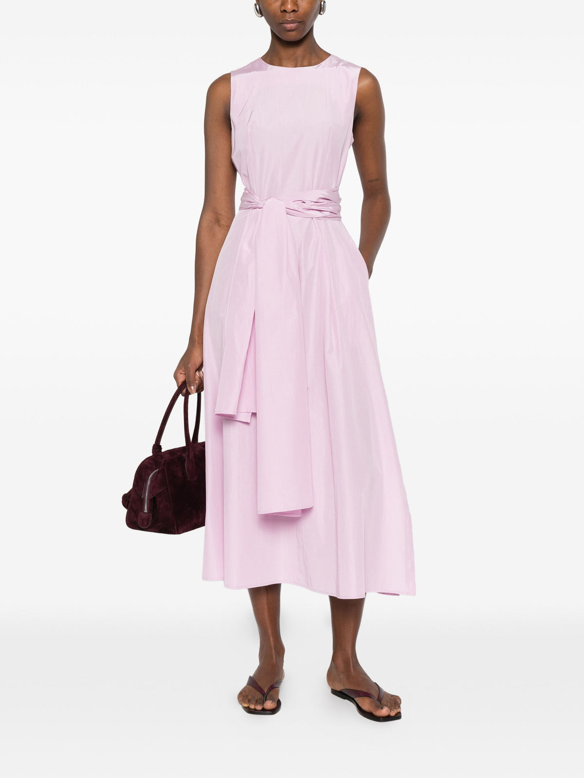 ROSSO 35 BOW MIDI DRESS