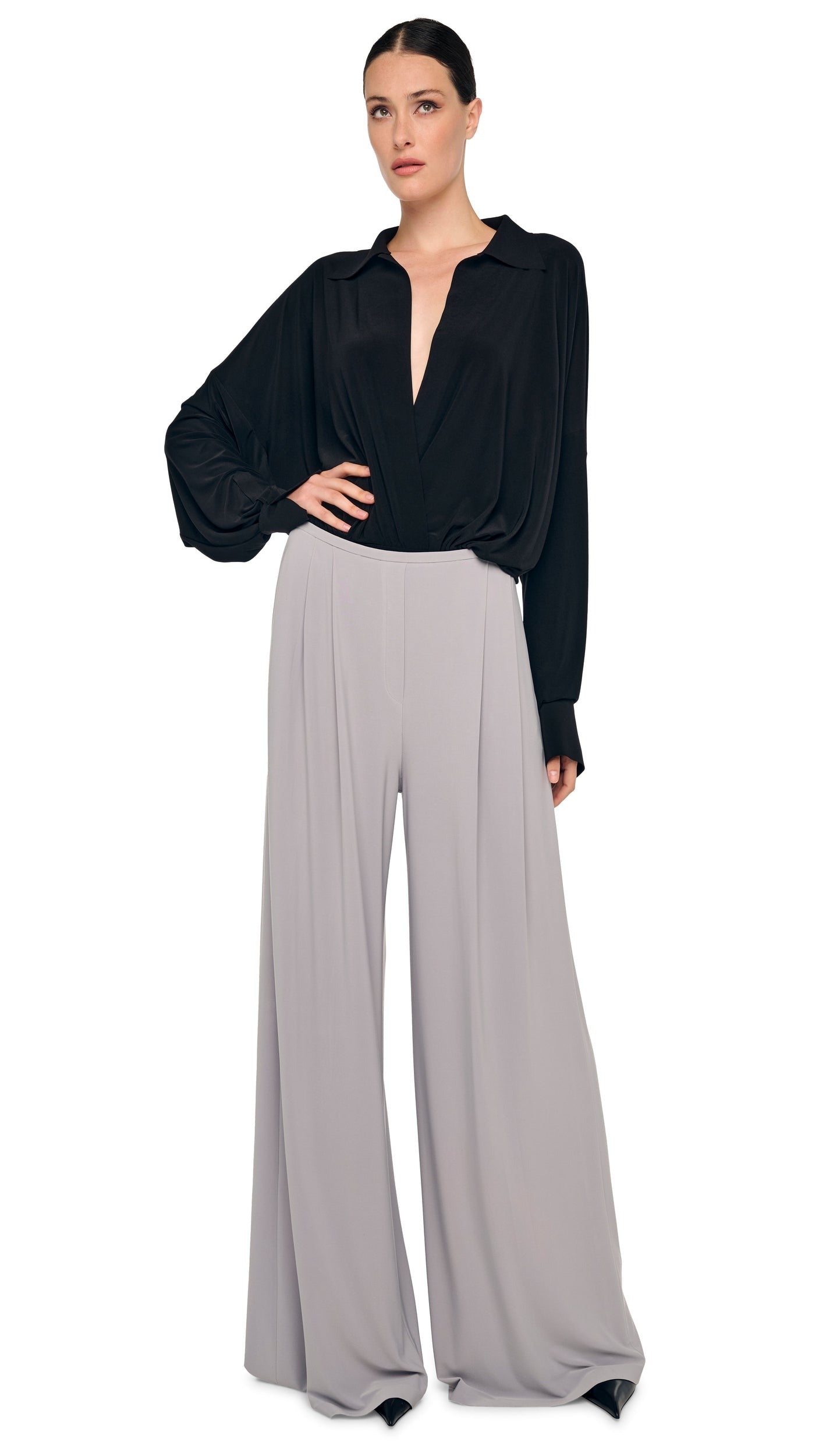 NORMA KAMALI MENS PLEAT PANT