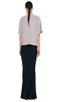 NORMA KAMALI SHORT SLEEVE BOXY TOP