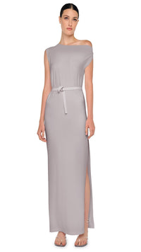 NORMA KAMALI DROP SHOULDER LONG DRESS