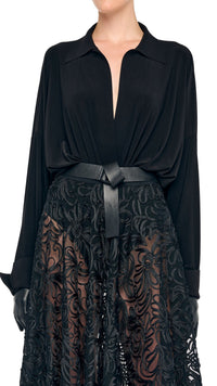 NORMA KAMALI MID BELT