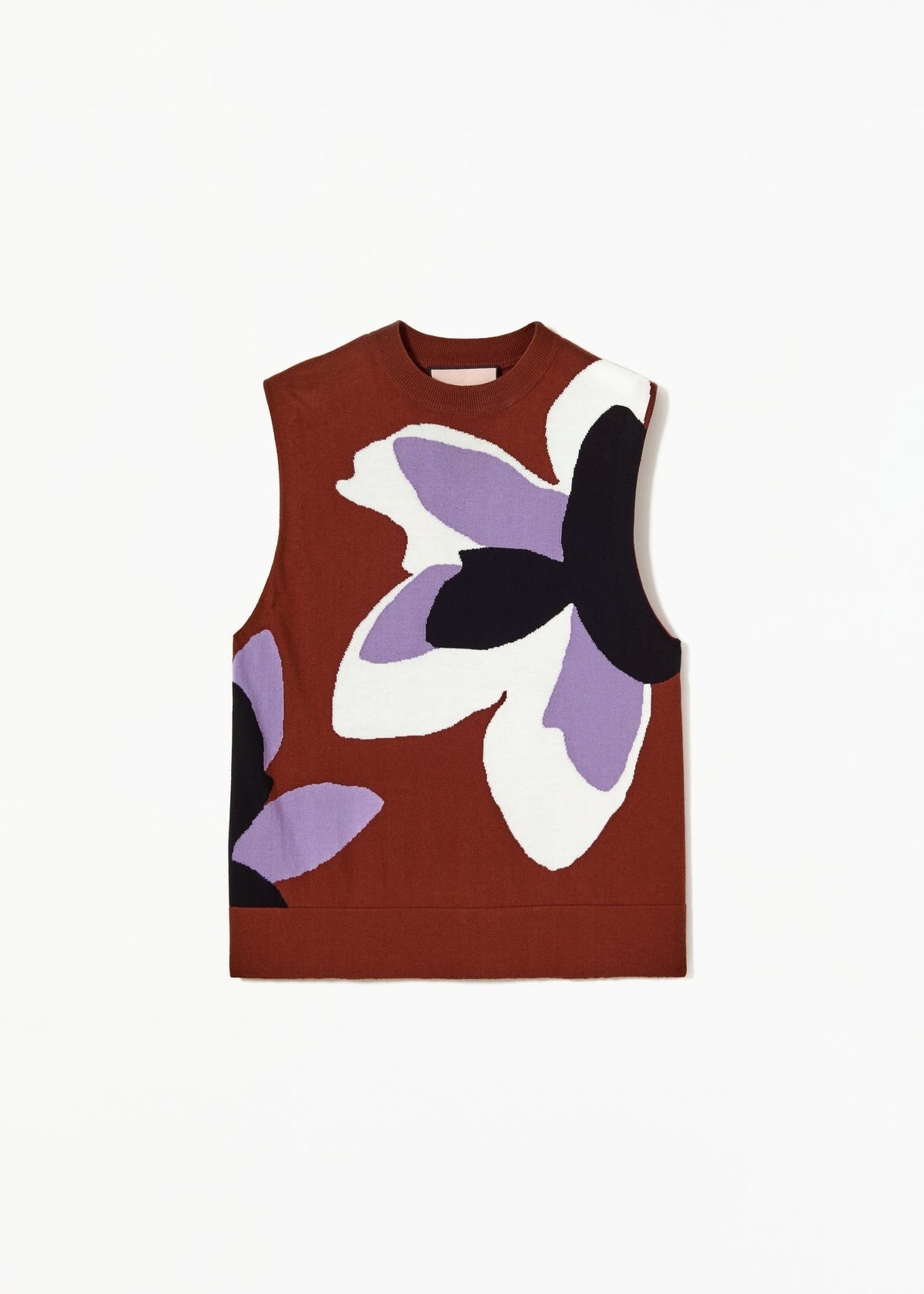 PLAN C FLOWER KNIT VEST