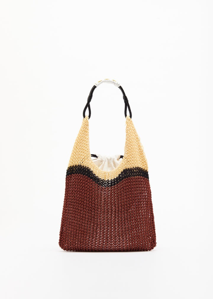 PLAN C MESH SHOPPER BAG