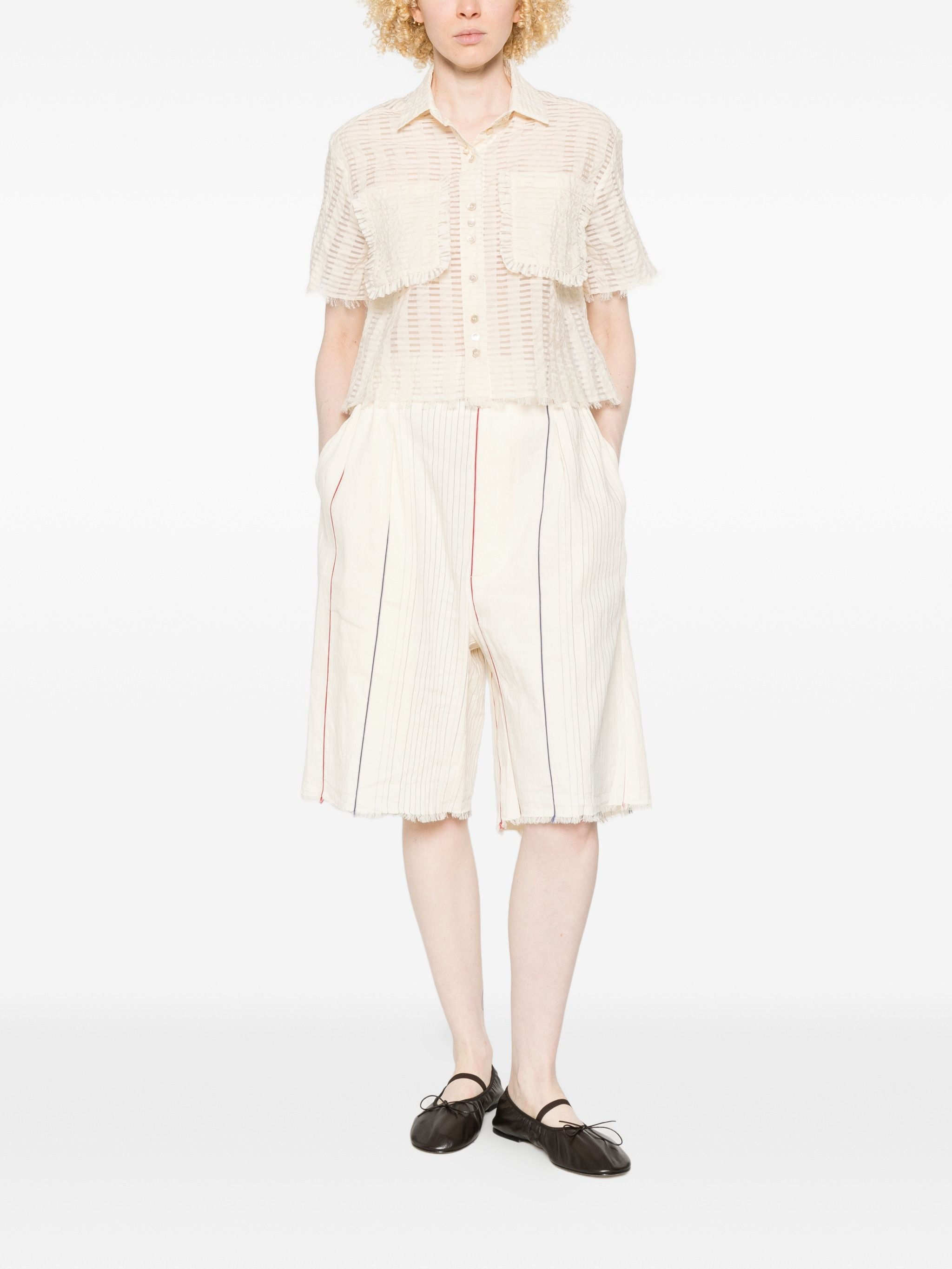 PHISIQUE DU ROLE PINSTRIPE BERMUDA