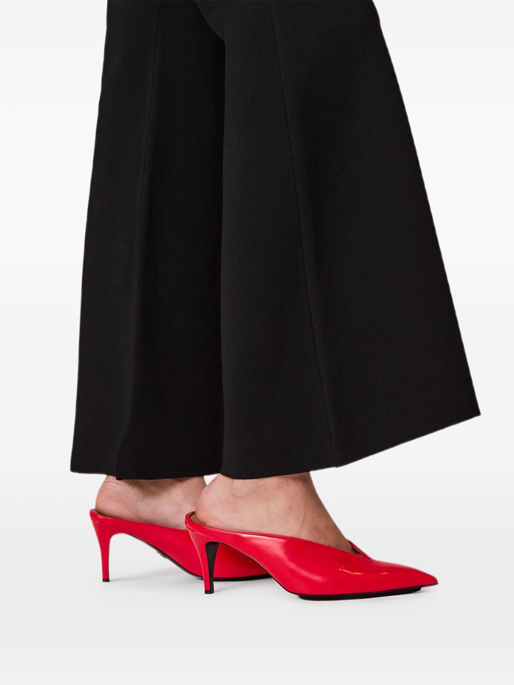STELLA MC CARTNEY BRUSHED HEELED MULES