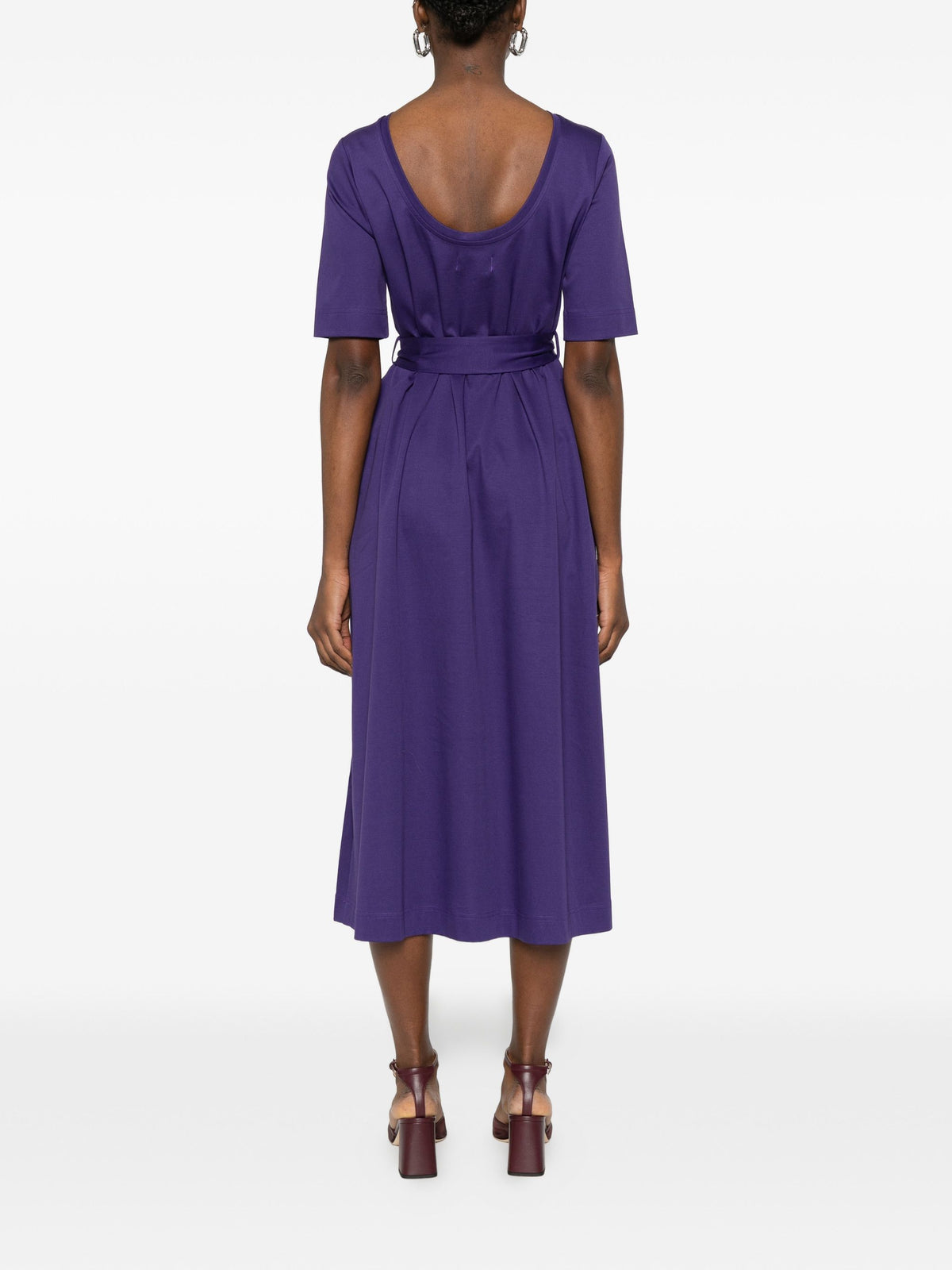 PSOPHÍA BELTED MIDI DRESS