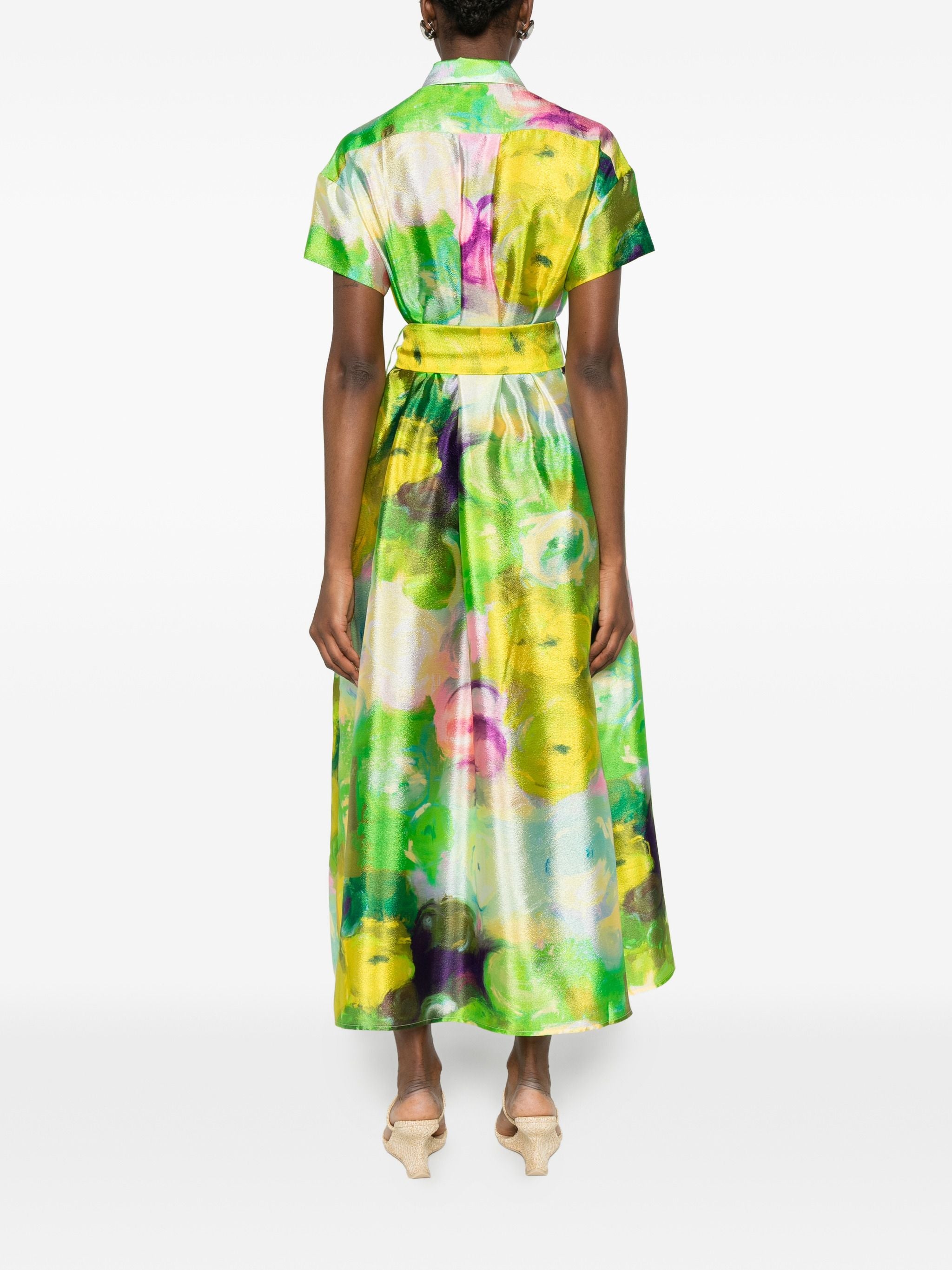 PSOPHÍA BELTED FLORAL DRESS