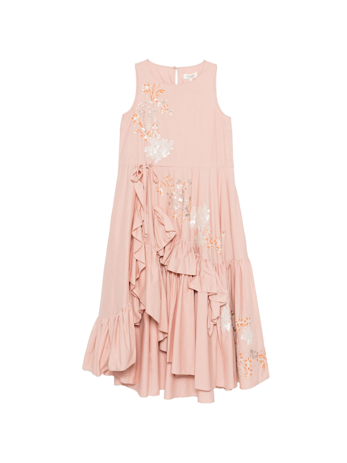 PSOPHÍA FLORAL RUFFLED DRESS