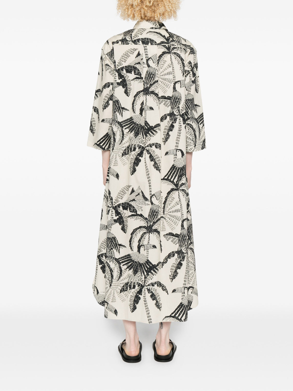 PSOPHÍA PALM MIDI DRESS