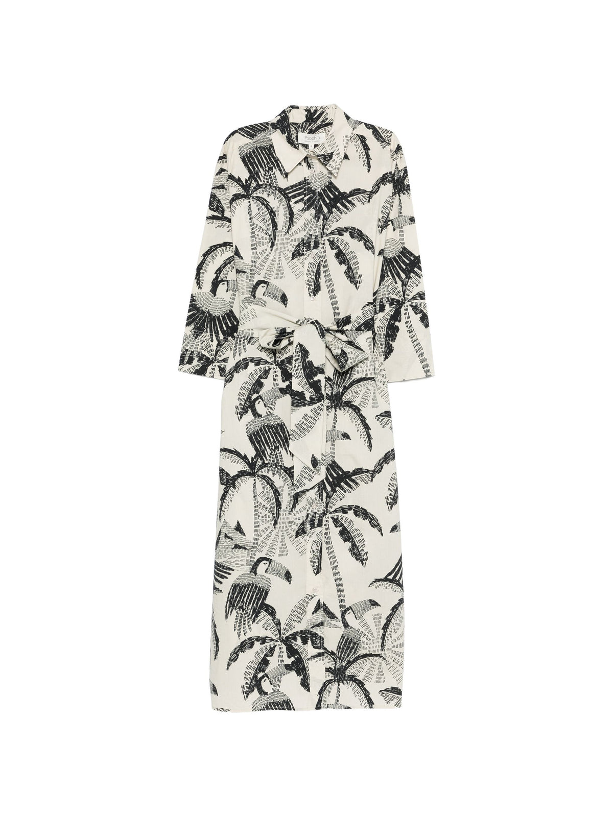 PSOPHÍA PALM MIDI DRESS