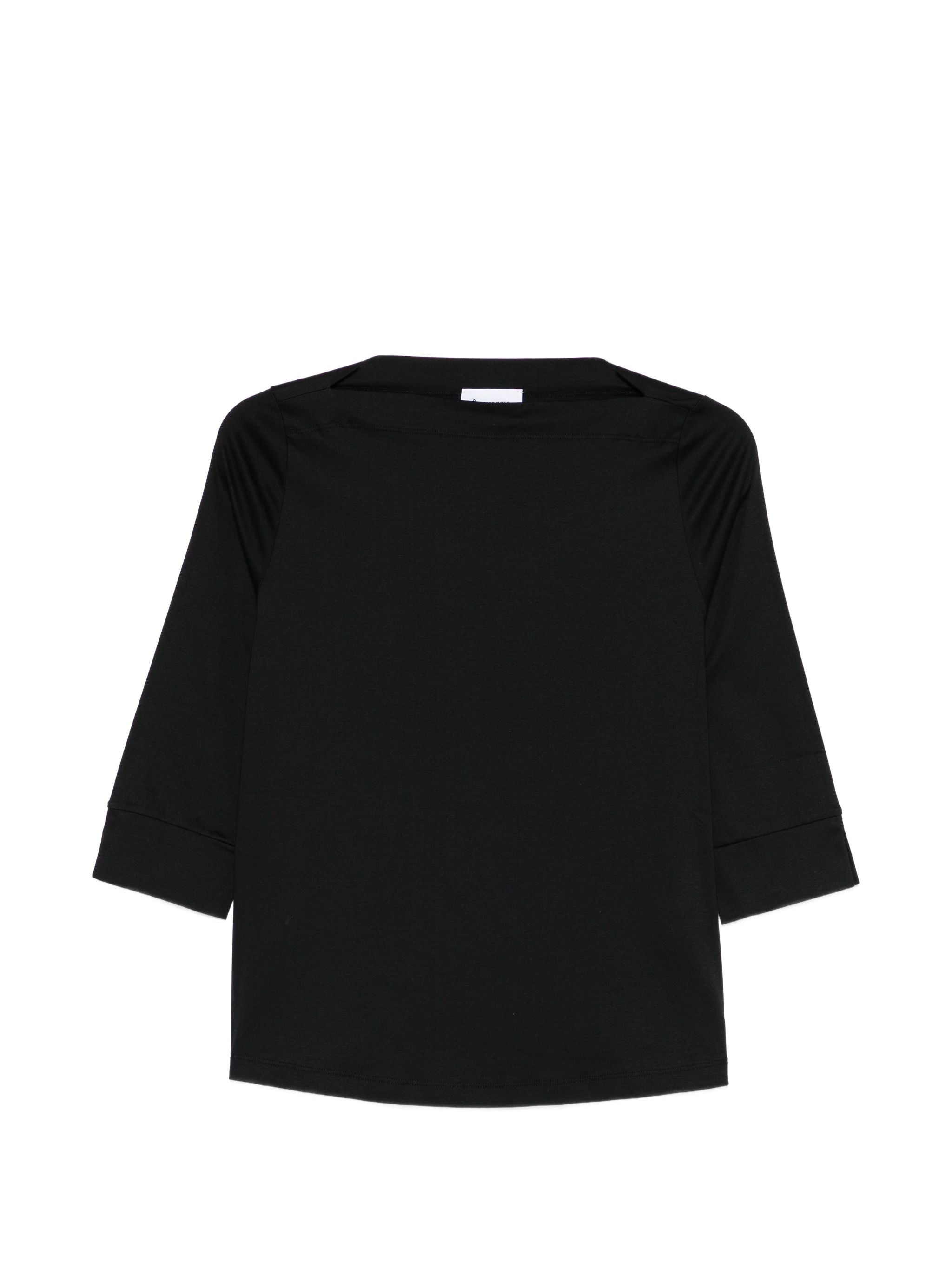 AROVESCIO BOAT NECK T-SHIRT