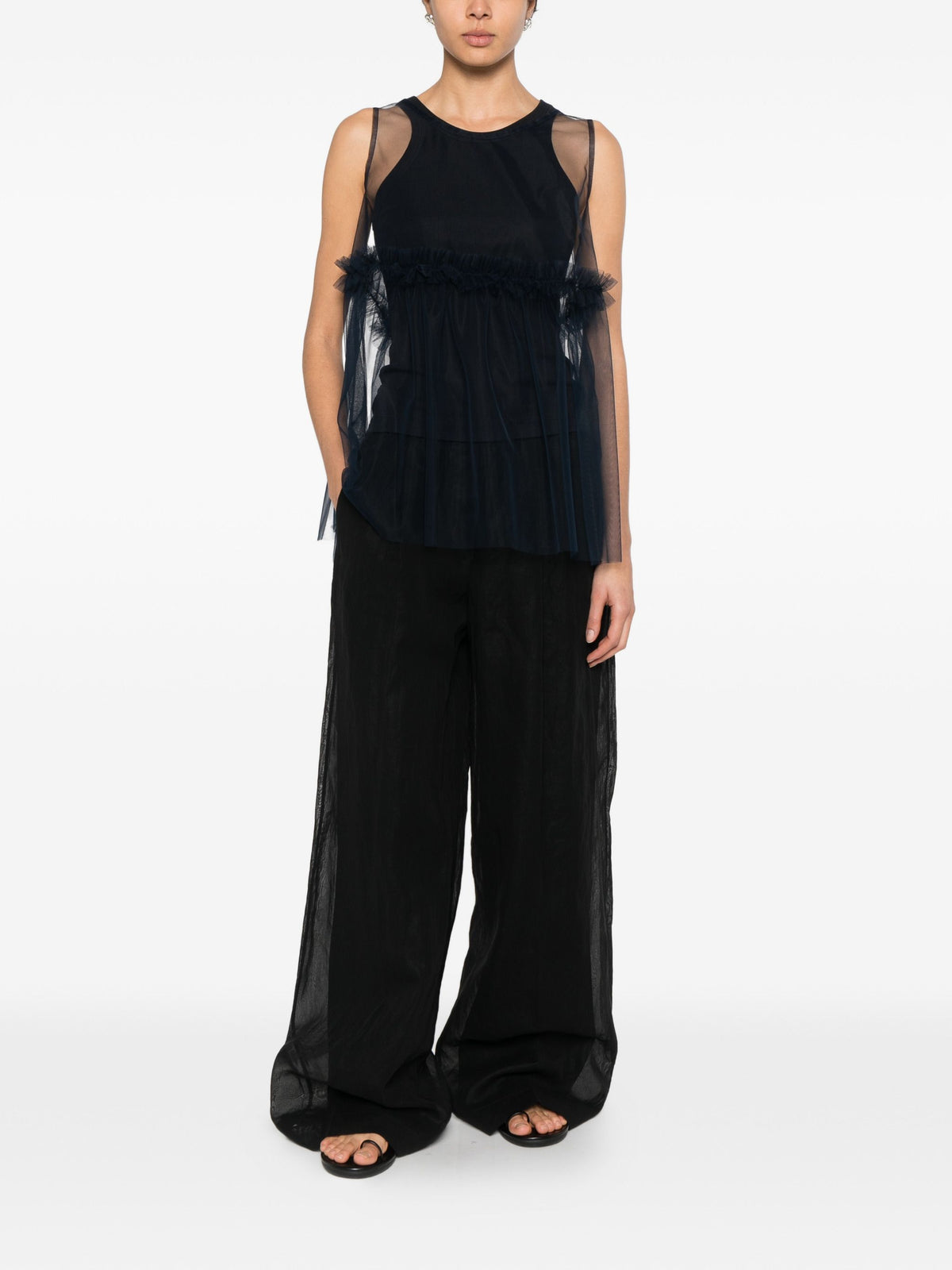 SUSANNE BOMMER TULLE TOP
