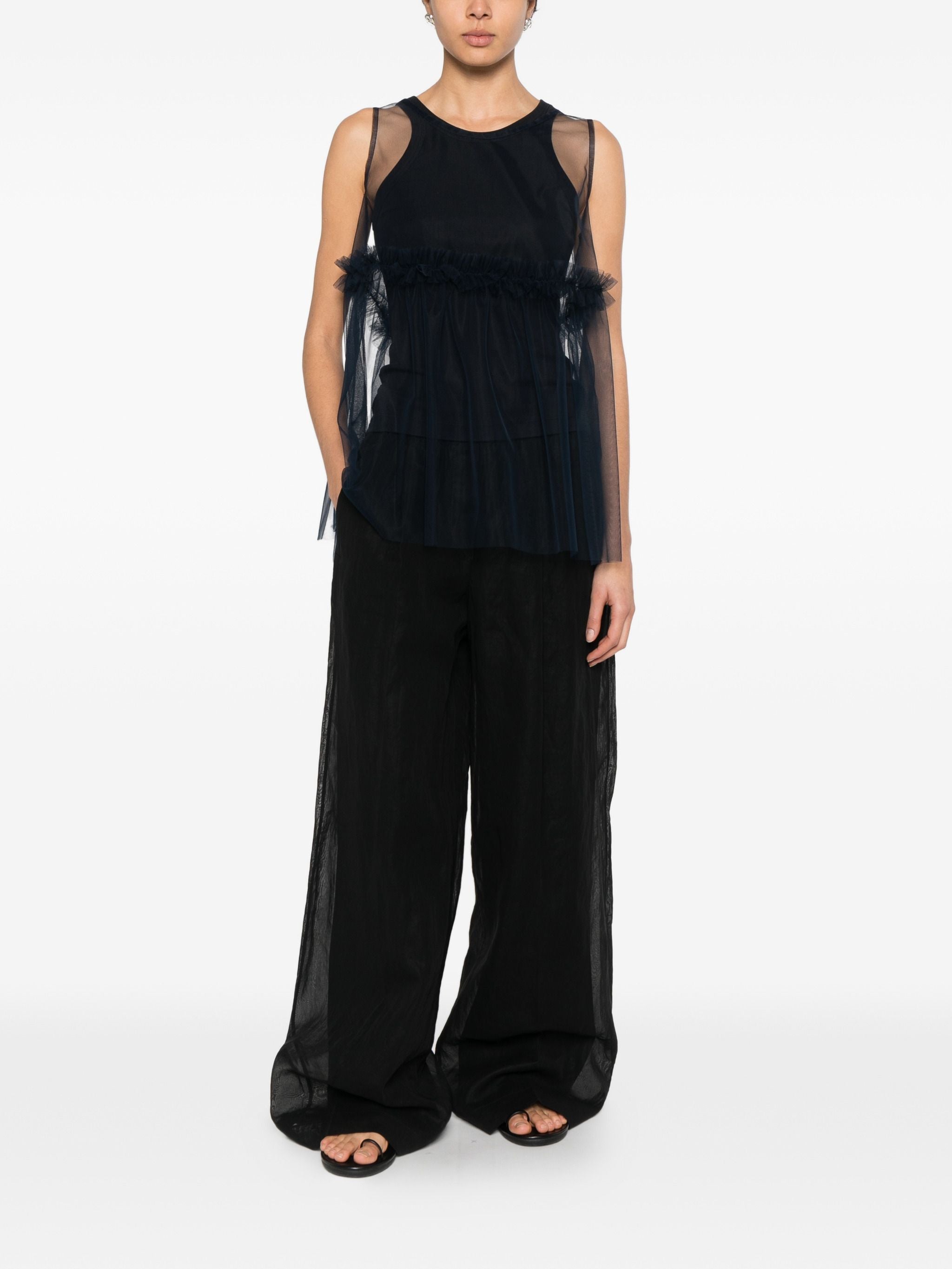 SUSANNE BOMMER TULLE TOP
