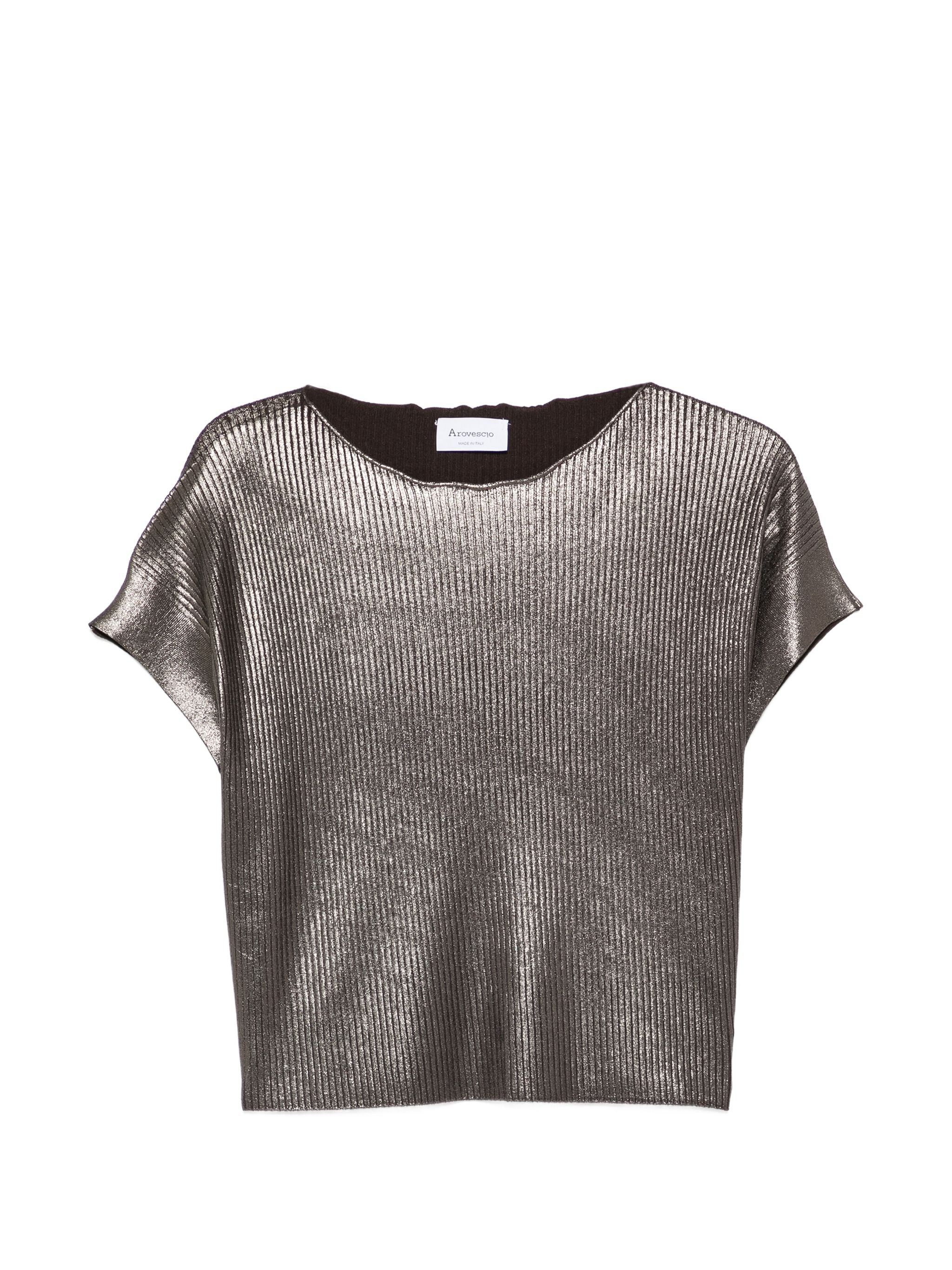 AROVESCIO LUREX T-SHIRT