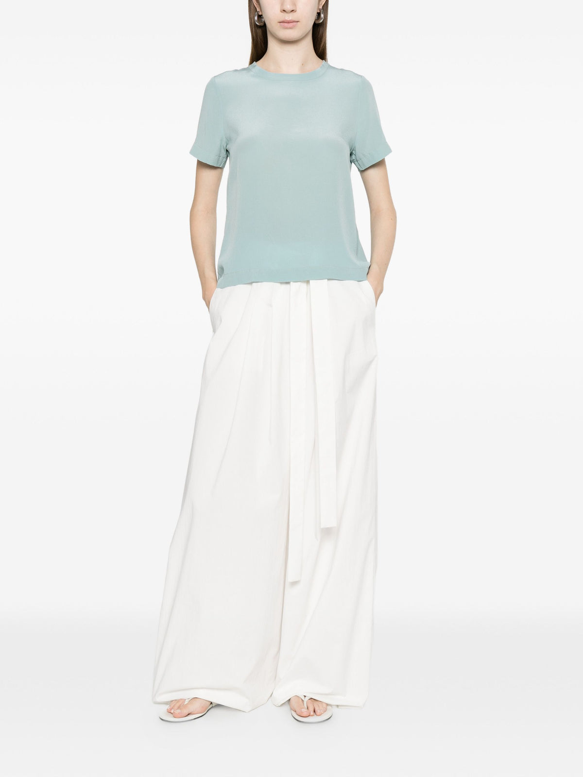AROVESCIO SATIN T-SHIRT