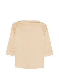 AROVESCIO BOAT NECK T-SHIRT