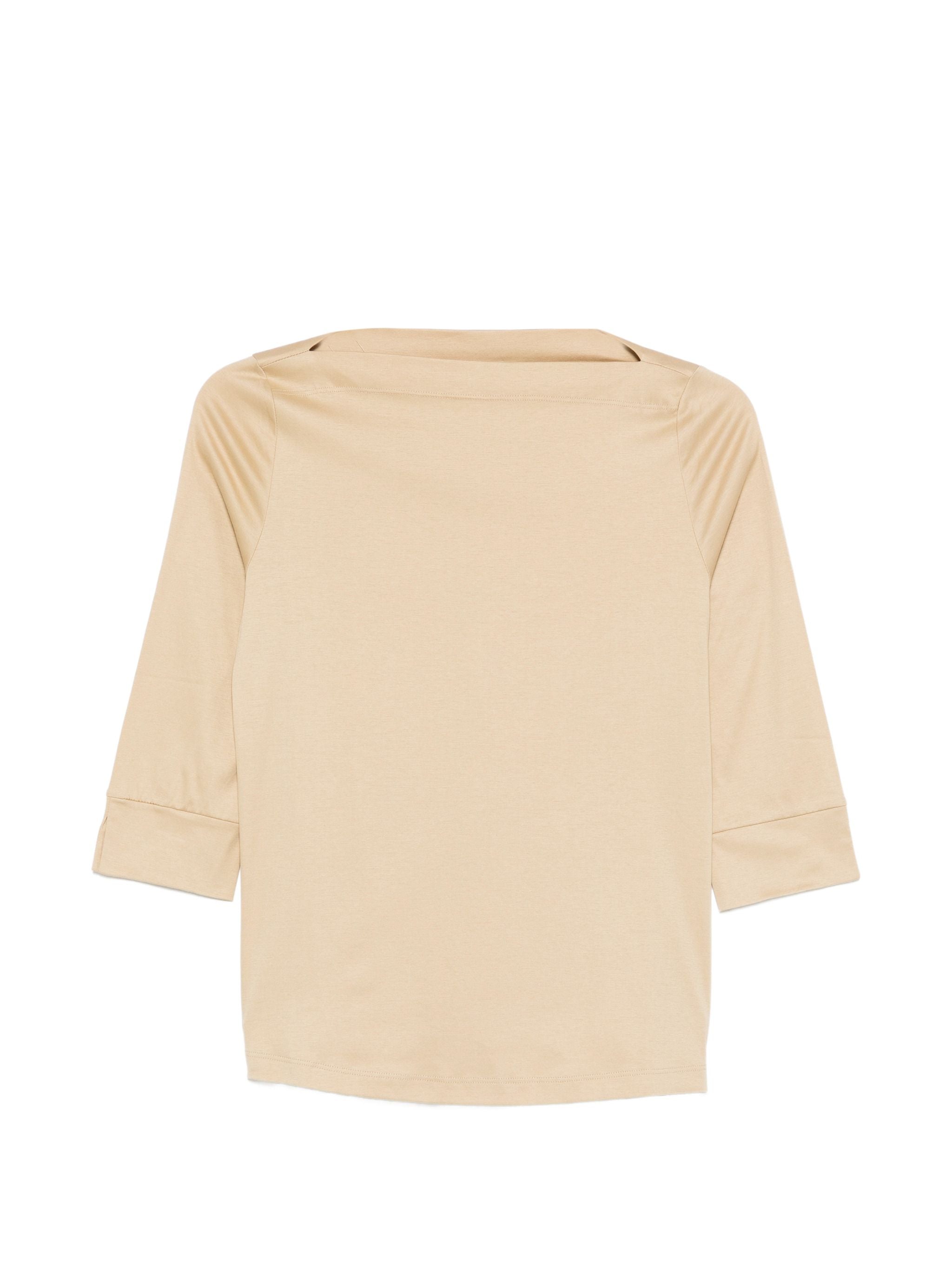 AROVESCIO BOAT NECK T-SHIRT