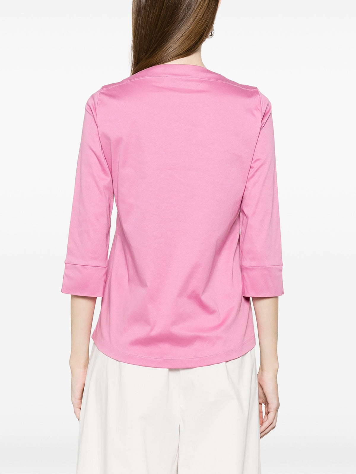 AROVESCIO BOAT NECK T-SHIRT