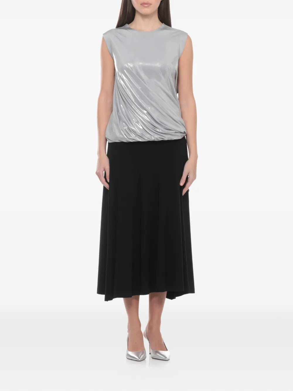 NORMA KAMALI SLEEVELESS TWIST TOP