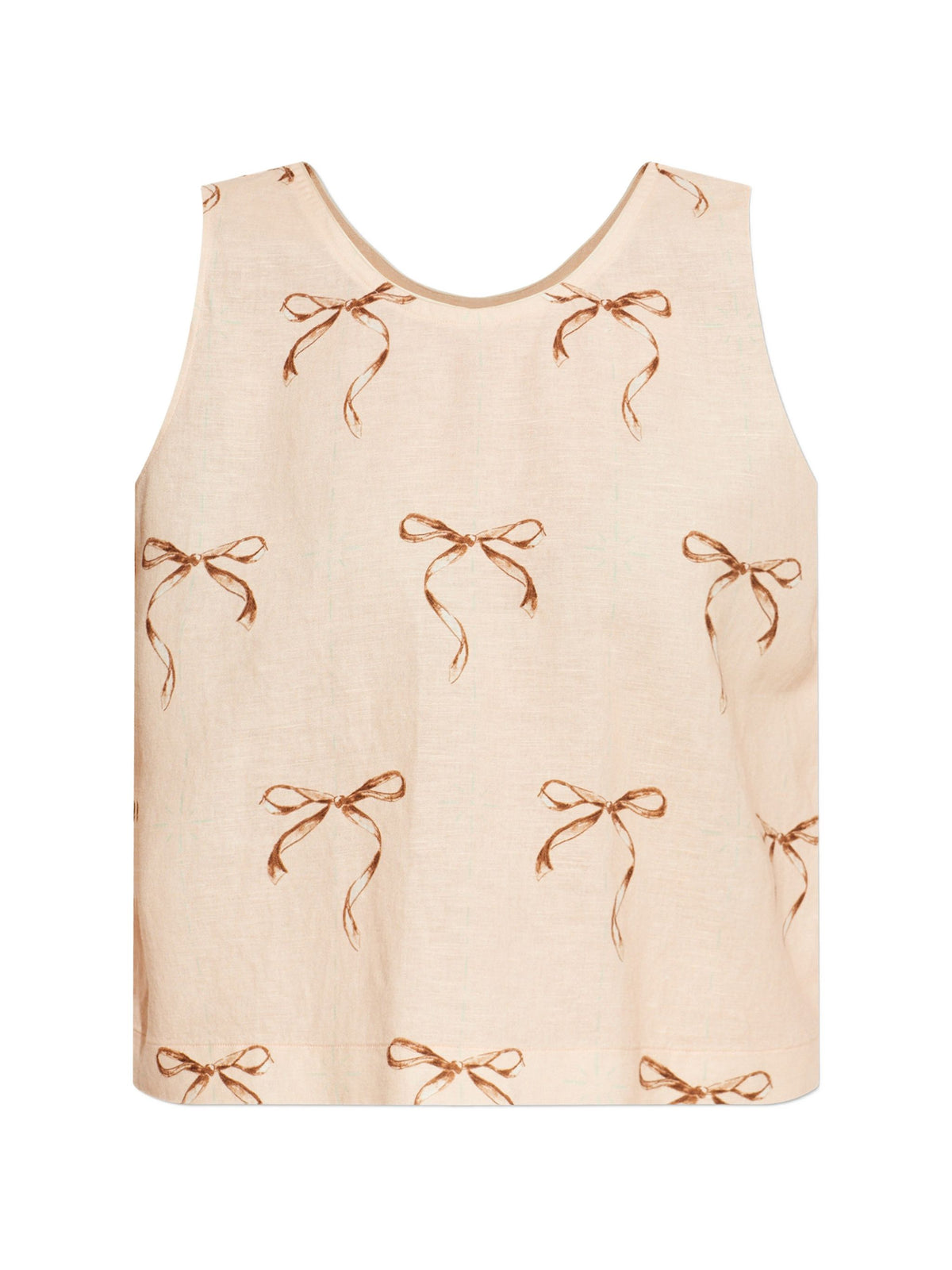 FORTE FORTE BOW PRINT TOP